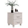 vidaXL Bedside Cabinet HAMAR White 40x35x44.5 cm Solid Pinewood