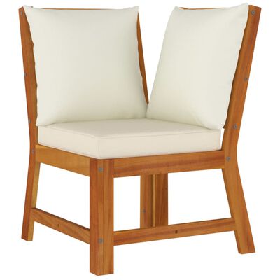 vidaXL 7 Piece Garden Dining Set with Cushions Solid Wood Acacia