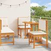 vidaXL Garden Bistro Set 4 pcs Brown Solid Acacia Wood