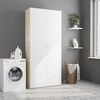 vidaXL Storage Cabinet White and Sonoma Oak 80x35.5x180 cm Engineered Wood