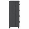 vidaXL Sideboard HAMAR Dark Grey 79x40x103.5 cm Solid Wood Pine