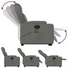 vidaXL Electric Stand up Massage Recliner Chair Dark Grey Fabric