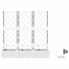 vidaXL Garden White 120 x 40 x 126 cm Steel
