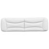 vidaXL Headboard Cushion "Hvar" White 193 cm Faux Leather