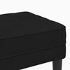 vidaXL Bench Black 113 x 57 x 39 cm Fabric