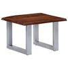 vidaXL Coffee Table with Live Edges 60x60x40 cm Solid Acacia Wood