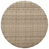 vidaXL 3 Piece Bistro Set with Cushions Beige Poly Rattan