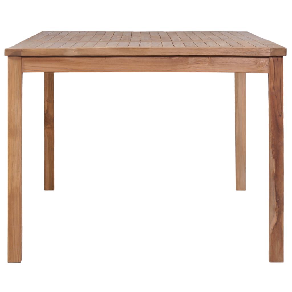 vidaXL 9 Piece Garden Dining Set Solid Teak Wood
