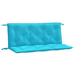 vidaXL Garden Bench Cushions 2pcs Turquoise 120x50x7cm Fabric
