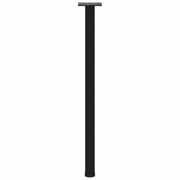 vidaXL Console Table Legs 4 pcs Black 72-74 cm Steel