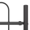 vidaXL Garden Fence 3 pcs Grey 5.1 x 0.8 m Powder-coated Steel