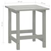 vidaXL Garden Adirondack Chair with Ottoman&Table Solid Fir Wood Grey