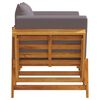 vidaXL Garden Bench with Cushions 2-in-1 Solid Wood Acacia