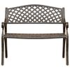 vidaXL Garden Bench 102 cm Cast Aluminium Bronze