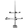 vidaXL Metal Christmas Tree for Decoration Black 75 cm