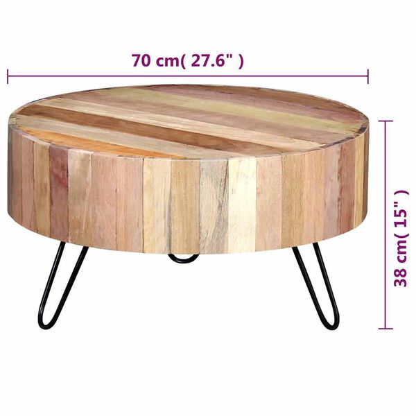 vidaXL Coffee Table Solid Reclaimed Wood