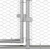 vidaXL Chicken Cage Silver 400 x 200 x 198.5 cm Galvanised steel