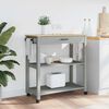 vidaXL Kitchen Trolley MONZA 84x40x88.5 cm Solid Wood Pine