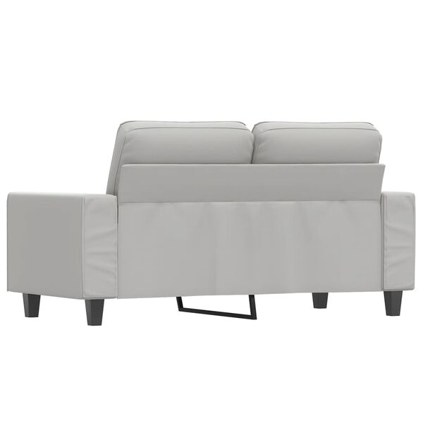 vidaXL 2-Seater Sofa Light Grey 120 cm Microfibre Fabric