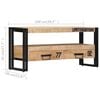 vidaXL TV Cabinet 100x30x45 cm Solid Mango Wood