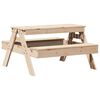 vidaXL Picnic Table for Kids 88x97x52 cm Solid Wood Pine