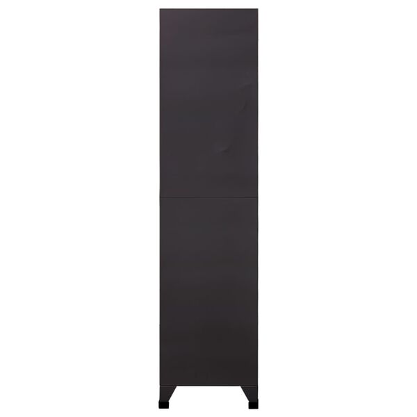 vidaXL Locker Cabinet Anthracite and White 90x45x180 cm Steel