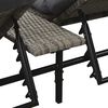 vidaXL 5 Piece Garden Lounge Set with Cushions Poly Rattan Grey