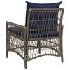 vidaXL Garden Chair Grey 60 x 70 x 78cm Poly Rattan