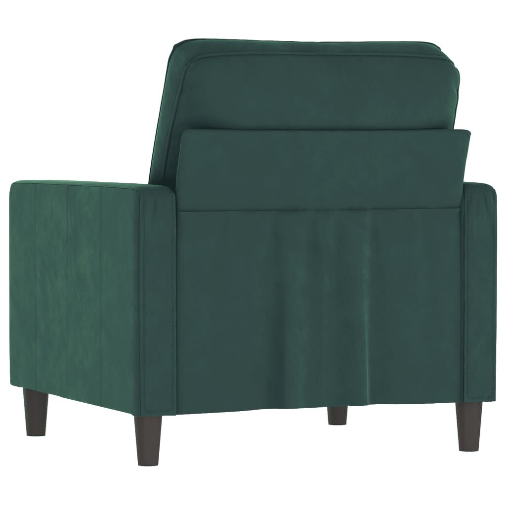 vidaXL Sofa Chair Dark Green 60 cm Velvet