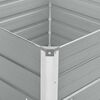 vidaXL Raised Garden Bed 100x100x77 cm Galvanised Steel Grey