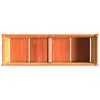vidaXL Garden Planter Wax Brown 150x50x50 cm Solid Wood Pine