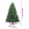 vidaXL Artificial Hinged Christmas Tree 300 LEDs & Ball Set 180 cm