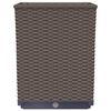 vidaXL Planters 2 pcs Brown 30x30x37 cm Polypropylene