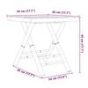 vidaXL 3 Piece Folding Bistro set with Cream White Cushions Bamboo