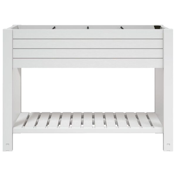 vidaXL Garden Raised Bed White 110x45x79 cm Polypropylene