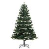 vidaXL Artificial Hinged Christmas Tree 150 LEDs & Ball Set 120 cm