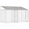 Dog Cage Silver 400 x 200 x 256 cm Galvanised Steel