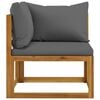 vidaXL 7 Piece Garden Lounge Set with Cushion Solid Acacia Wood