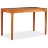 vidaXL Dining Table Solid Wood 118x60x76 cm
