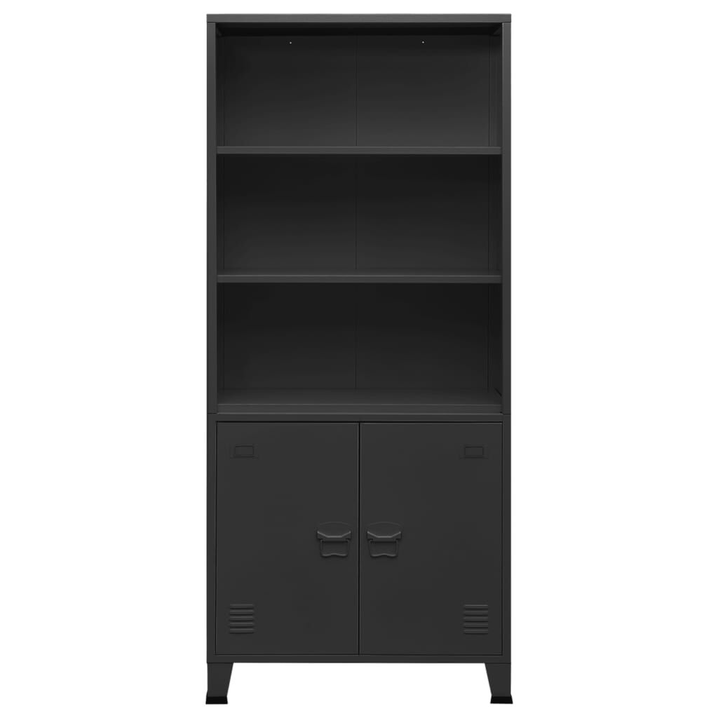 vidaXL Industrial Bookshelf Anthracite 80x32x180 cm Steel