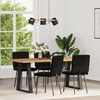 vidaXL Dining Chairs 4 pcs Black Velvet