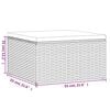 vidaXL 6 Piece Garden Lounge Set with Cushions Black Poly Rattan