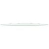 vidaXL Corner Shelf with Chrome Supports Glass White 45x45 cm