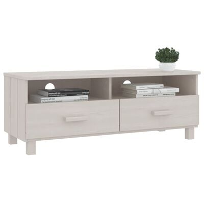 vidaXL TV Cabinet HAMAR White 106x40x40 cm Solid Wood Pine