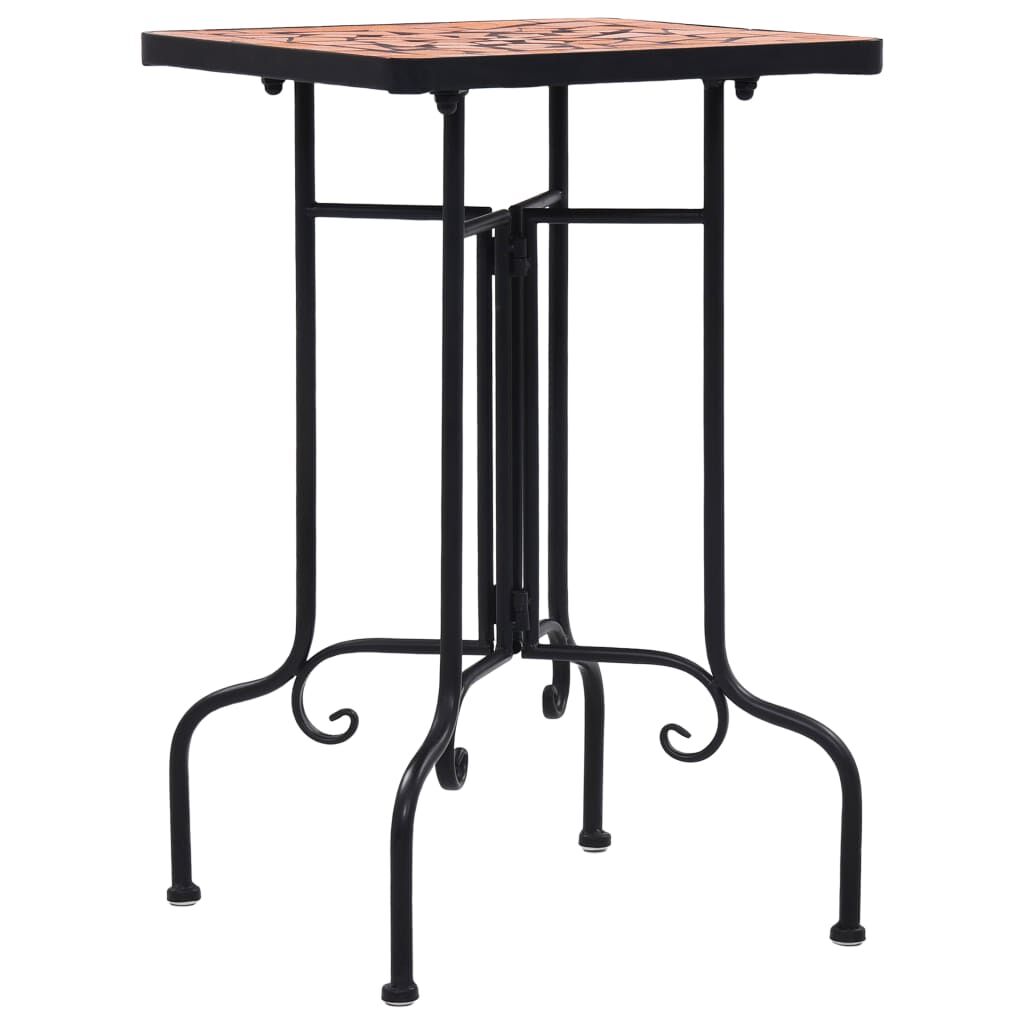 vidaXL Mosaic Side Table Terracotta Ceramic
