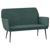 vidaXL Bench Dark Green 108x79x79 cm Velvet