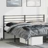 vidaXL Metal Replace Headboard Black 193 cm