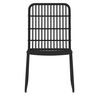 vidaXL 7 Piece Garden Dining Set Black