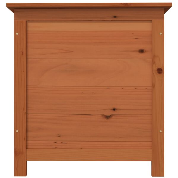 vidaXL Outdoor Cushion Box Brown 50x50x56 cm Solid Wood Fir
