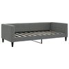 vidaXL Daybed with Trundle without Mattress Dark Grey 100x190 cm